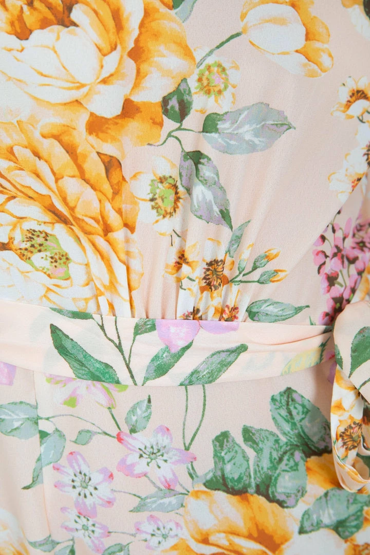 Qtrend Fashion PTY LTD Tobi Dress - Peach Floral CLOTHING 8 Qtrend Fashion PTY LTD Tobi Dress - Peach Floral CLOTHING