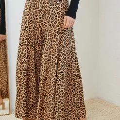 Miracle Fashion Tova Pants - Mocha Print CLOTHING