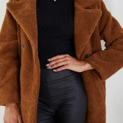 Pink Diamond Ursala Jacket - Tan CLOTHING