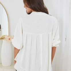 Miracle Fashion Viviette Blouse - White CLOTHING 12 Miracle Fashion Viviette Blouse - White CLOTHING