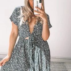 Dream House Effronte Dress - Navy Print