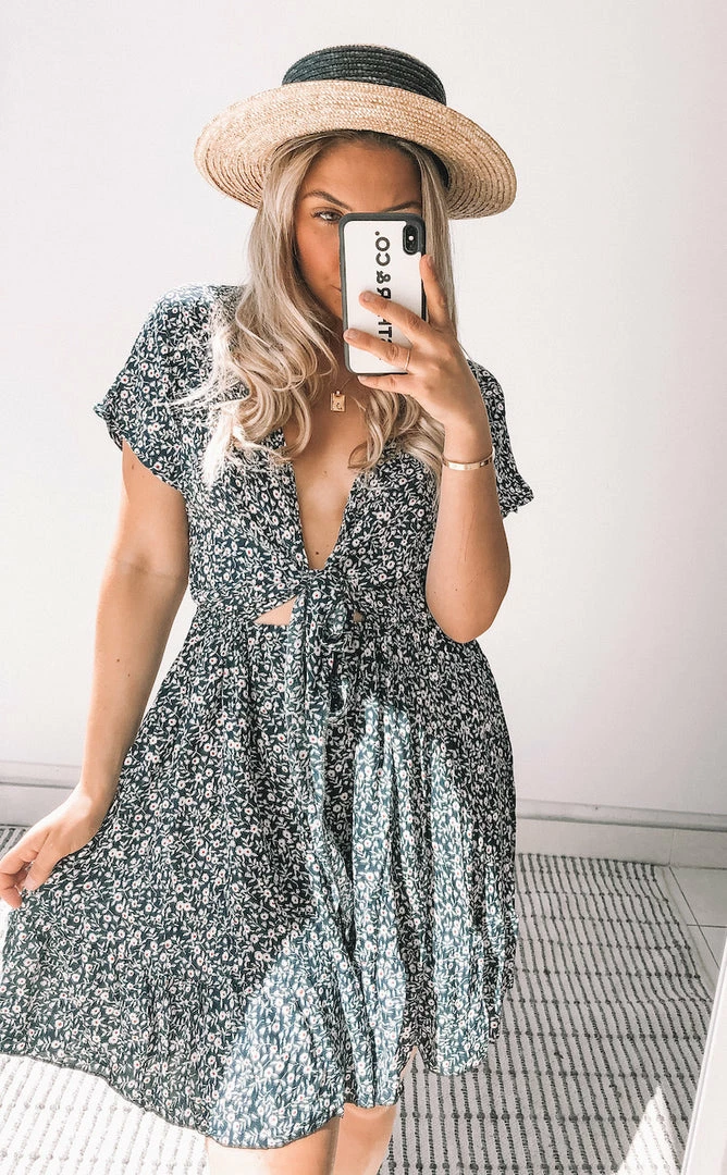 Dream House Effronte Dress - Navy Print 4 Dream House Effronte Dress - Navy Print