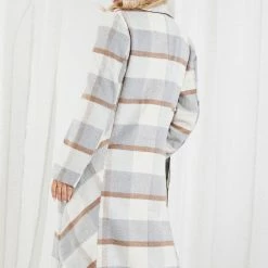 Pink Diamond Wiggins Coat - Grey Print CLOTHING