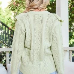 Miracle Fashion Winona Cardigan - Pistachio
