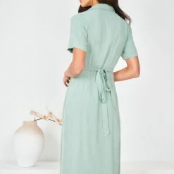 Desire Wren Dress - Sage CLOTHING
