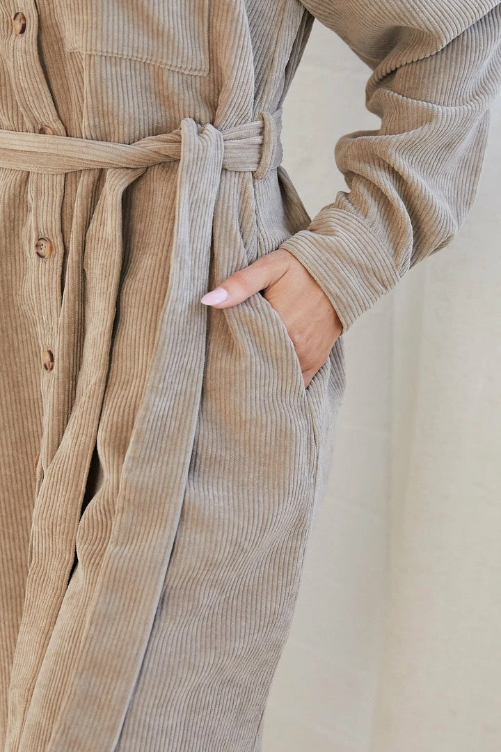 Desire CLOTHING Wrenley Shirt Dress - Beige 9 Desire CLOTHING Wrenley Shirt Dress - Beige