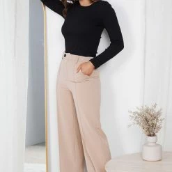 Style State CLOTHING Wyanet Pants - Camel