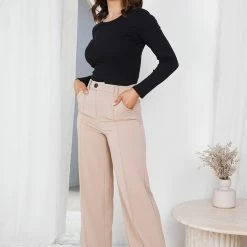 Style State CLOTHING Wyanet Pants - Camel