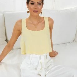 Desire CLOTHING Xiomara Top - Yellow