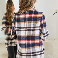 Pink Diamond Yaellise Blazer - Cream Check CLOTHING 11 Pink Diamond Yaellise Blazer - Cream Check CLOTHING