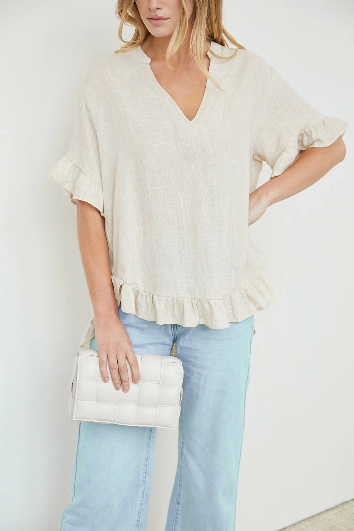 Miracle Fashion Yarie Blouse - Beige CLOTHING 6 Miracle Fashion Yarie Blouse - Beige CLOTHING