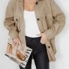 Sunny Girl Yna Shirt Jacket - Beige