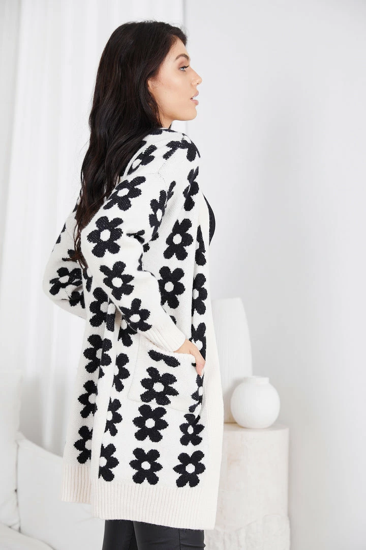 Miracle Fashion CLOTHING Yssabelline Cardigan - Black Floral 6 Miracle Fashion CLOTHING Yssabelline Cardigan - Black Floral