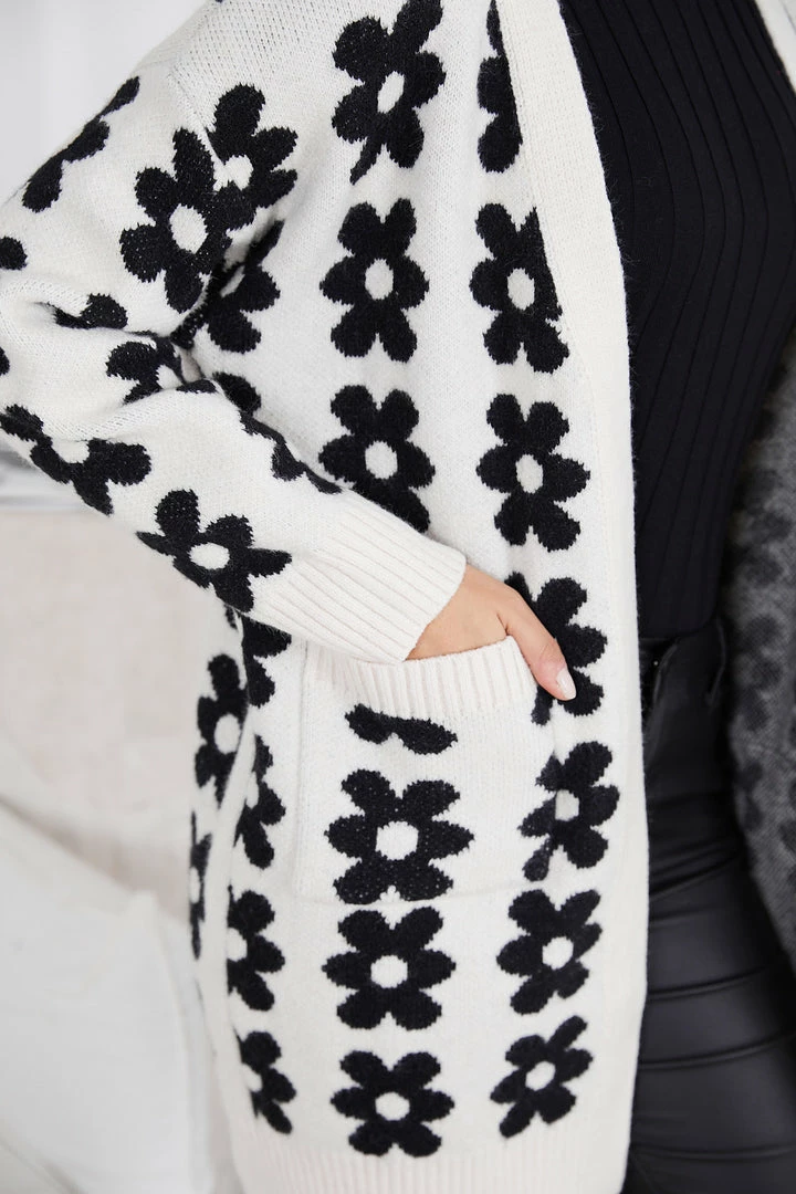 Miracle Fashion CLOTHING Yssabelline Cardigan - Black Floral 9 Miracle Fashion CLOTHING Yssabelline Cardigan - Black Floral