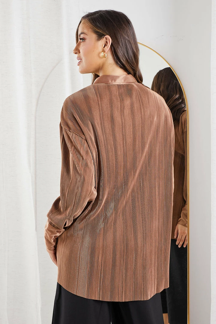 Style Box Yukina Shirt - Mocha 5 Style Box Yukina Shirt - Mocha