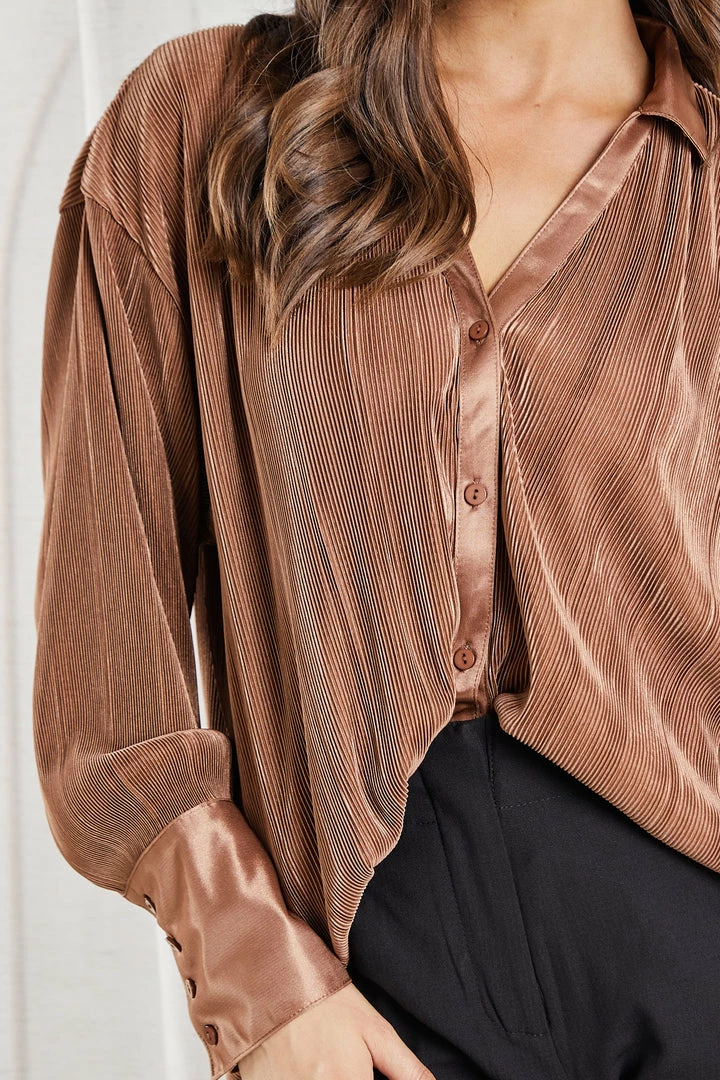 Style Box Yukina Shirt - Mocha 9 Style Box Yukina Shirt - Mocha