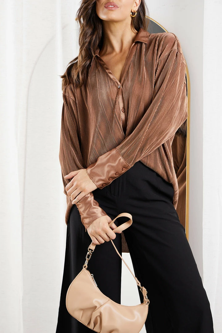 Style Box Yukina Shirt - Mocha 3 Style Box Yukina Shirt - Mocha