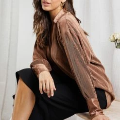 Style Box Yukina Shirt - Mocha 14 Style Box Yukina Shirt - Mocha