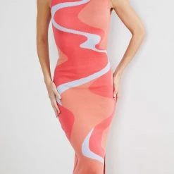 Style Box Zalmonah Knit Dress - Multi CLOTHING 12 Style Box Zalmonah Knit Dress - Multi CLOTHING