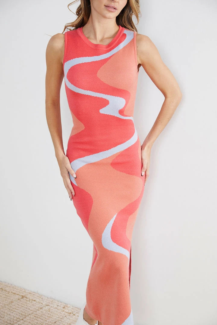 Style Box Zalmonah Knit Dress - Multi CLOTHING 6 Style Box Zalmonah Knit Dress - Multi CLOTHING