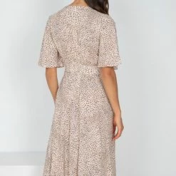 Sunny Girl CLOTHING Zelda Dress - Beige Print