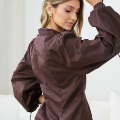 Bubblegum Clothing Zemira Blouse - Chocolate