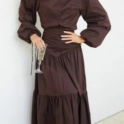 Bubblegum Clothing Zemira Blouse - Chocolate