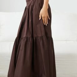 Bubblegum Clothing Zemira Skirt - Chocolate