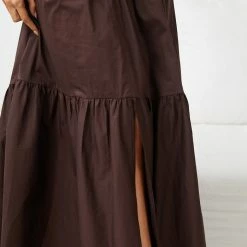Bubblegum Clothing Zemira Skirt - Chocolate