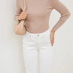 Qtrend Fashion PTY LTD CLOTHING Zeruah Knit Top - Beige