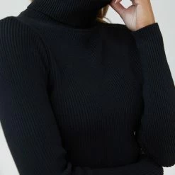 Qtrend Fashion PTY LTD Zeruah Knit Top - Black