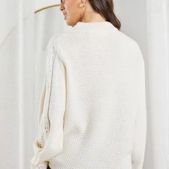 HQ Fashion Zingy Knit - White CLOTHING