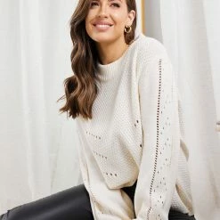 HQ Fashion Zingy Knit - White CLOTHING