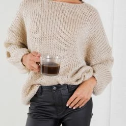 Desire CLOTHING Zinny Knit - Mocha