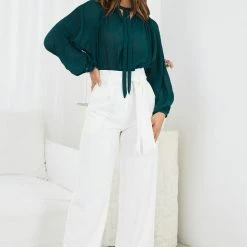 Ebby And I Zipporah Blouse - Green CLOTHING