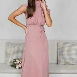 Desire Zita Dress - Dusty Pink CLOTHING
