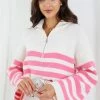 HQ Fashion Zoey Knit - Pink Stripe