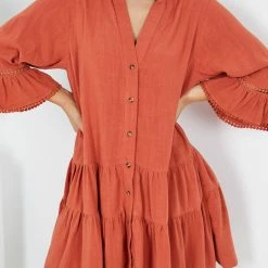 Style Box CLOTHING Zoya Dress - Rust 12 Style Box CLOTHING Zoya Dress - Rust
