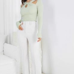 Style State Zweena Knit Top - Avocado