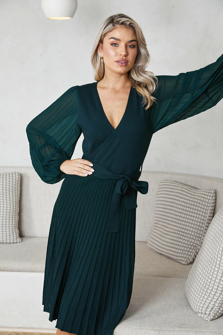 Spicy Sugar Abby Mae Dress - Green CLOTHING 3 Spicy Sugar Abby Mae Dress - Green CLOTHING