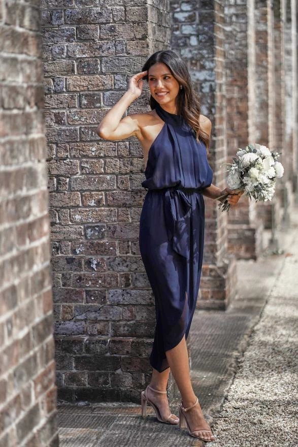 Esther Luxe Amaryllis Dress - Navy 9 Esther Luxe Amaryllis Dress - Navy