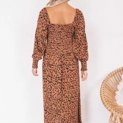 Dream House Ambra Dress - Rust Print CLOTHING