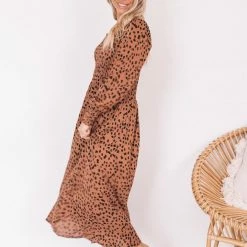 Dream House Ambra Dress - Rust Print CLOTHING 9 Dream House Ambra Dress - Rust Print CLOTHING