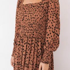 Dream House Ambra Dress - Rust Print CLOTHING 10 Dream House Ambra Dress - Rust Print CLOTHING