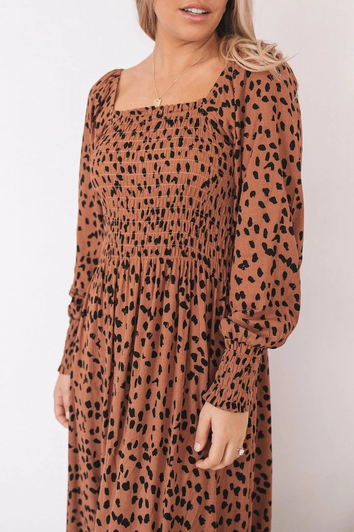 Dream House Ambra Dress - Rust Print CLOTHING 6 Dream House Ambra Dress - Rust Print CLOTHING