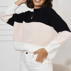 Desire Brandy Knit - Pink Stripe