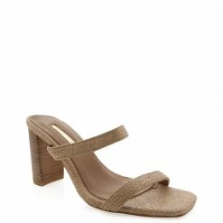 Billini Shoes Casey Heels - Camel Raffia