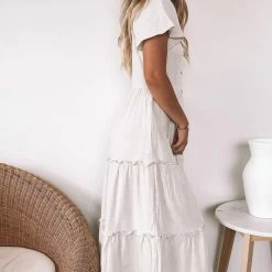 Style Box Celie Dress - Beige CLOTHING