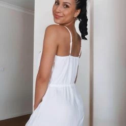 Into Fashion Zefa Playsuit - White