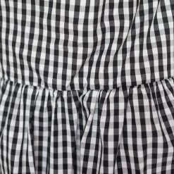 Pink Diamond Charo Dress - Black Gingham